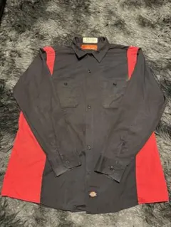90s ディッキーズ　dickeys ボーリングシャツ　シャツ　ワークシャツのサムネイル