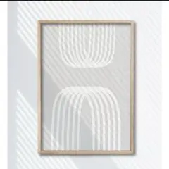 アートポスター　インテリア　北欧　抽象画　グレー系　絵画　シンプルのサムネイル