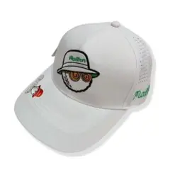 【新品】マルボンゴルフ キャップ Malbon golf 帽子 白色 男女兼用