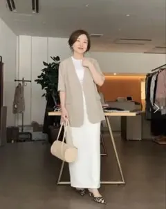 whimgazette カットジョーゼットスリットスカート　ロングスカートのサムネイル