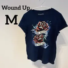 美品✨Wound Up バラと鳥のプリント Tシャツ 【M】 半袖