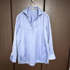 23区cancliniスキッパー長袖コットンプルオーバーブラウスのサムネイル