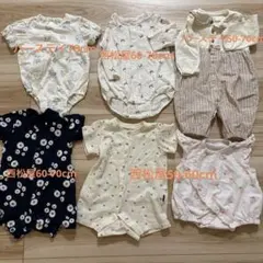 ロンパース・カバーオールセット 6点　女の子　夏　まとめ売り