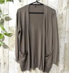 美品【CLOSSH】秋 肌触り◎ カーディガン ブラウン M
