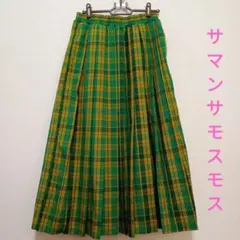 サマンサモスモス チェックプリーツスカート