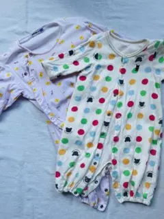 ミキハウス　花柄ロンパース & カラフル水玉ロンパース　まとめ売り