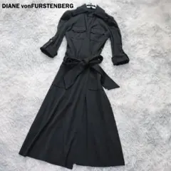 ✨ダイアンフォンファステンバーグ✨ラップロングワンピース　黒