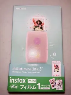 FUJIFILM instax mini link3 ＋フィルムmini10枚 - メルカリ