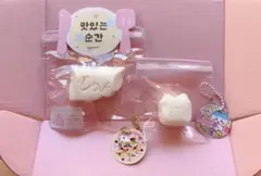 kikisquishy ミルクセット 1ピースチョコ　猫ちゃん　キーホルダー