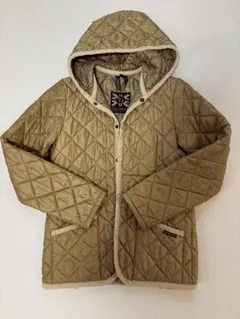 LAVENHAM キルティングジャケット ベージュ フード付き　サイズ38