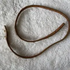ブラウンレザー穴あきデザインベルト