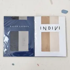 Ralph Lauren & INDIVI ストッキング 2枚セット