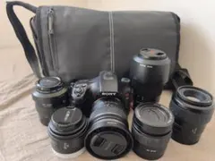 SONY α65 デジタル一眼レフ カメラセット シャッター数6793