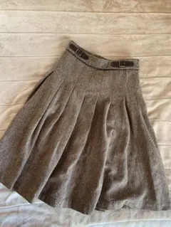 Fi.n.t プリーツ フレアスカート ひざ丈