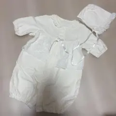 ベビーセレモニードレス カバーオール ロンパース 帽子