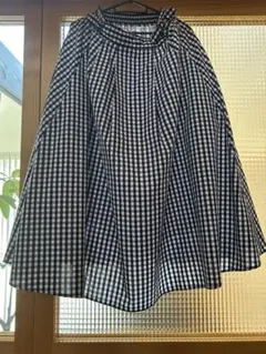 サマンサモスモスブルー　ギンガムチェックフレアスカート