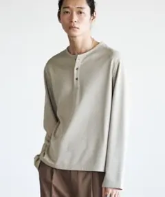 REFINED WAFFLE HENLEY L/S TEE