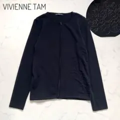 VIVIENNE TAM ヴィヴィアンタム　ジップアップカーディガン 透かし模様のサムネイル