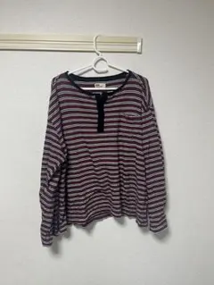 EDWIN ストライプ 長袖Tシャツ