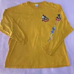 アメリカディズニーストアディズニーロゴ入り長袖Tシャツミッキーグーフィープルート