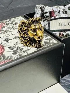 GUCCI ライオンヘッド リング 19号 - メルカリ