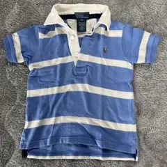 Polo by Ralph Lauren ポロシャツ 24M 青白ストライプ