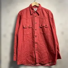 90s LEVI'S デニムウエスタンシャツ　リーバイス　ヴィンテージ　レッド
