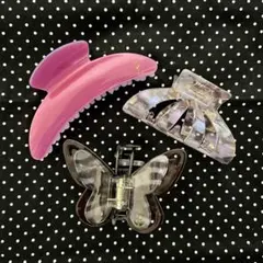 【新品未使用】POTETE 新作ヘアクリップ 4点セット　巾着、ショッパー付き 新品未使用】POTETE 新作ヘアクリップ 4点セット 巾着、ショッパー付き