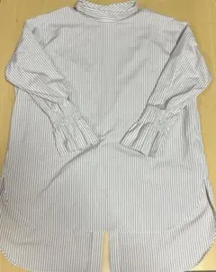 【新品未使用】23区　長袖ハイネックシャツ　ストライプ　M オンワード樫山