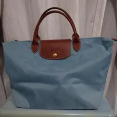 LONGCHAMP ロンシャン　プリアージュ トートバッグ ライトブルー　M