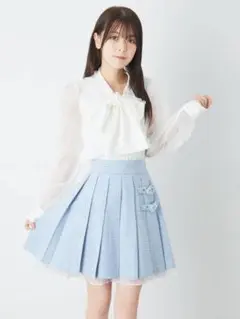 Ank Rouge ハートバックルプリーツSKのサムネイル