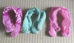 和装用　髪飾り　正絹　かのこ3本セット　 鹿子絞り　大きめ