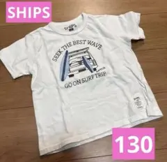 SHIPS 白Tシャツ 130 車 男の子のサムネイル