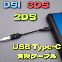 ニンテンドーDSi/2DS/3DS 充電器 USB Type-C 変換ケーブル
