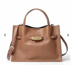 お値下げしますVIOLAd’ORO / イタリアンWフェイスレザートートバッグM