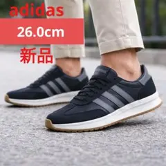 【新品】adidas　アディダス スニーカー RUN 70s 黒　26.0cm