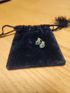 【美品】K18 ブルートパーズ　ピアス