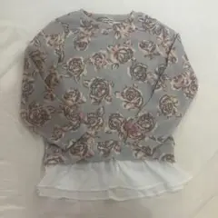 anyfam 花柄フリル 長袖 カットソー 150cm