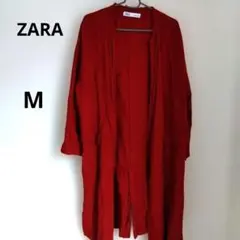 ZARA ザラ ロングコート Mサイズ レンガ色　M