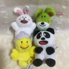 【新品】たべっ子どうぶつ ややちびでかお座りマスコット3 4種セット