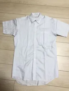 ORIHICA ストライプ 半袖ワイシャツ