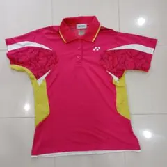 YONEX バドミントン ポロシャツ ピンク O　中古品