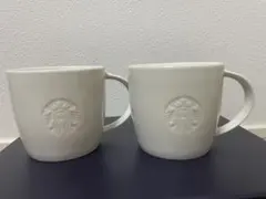 スターバックス ホワイトマグカップ 237ml×2個