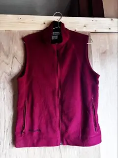 Columbia フリースベスト レディース　Lサイズ 赤