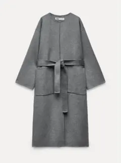 ZARA ダブルフェイスウールブレンドコート　xs-s