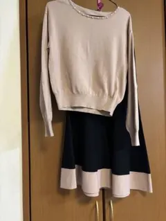 2点おまとめ　プロポーションボディドレッシング　ニットワンピース　セットアップ