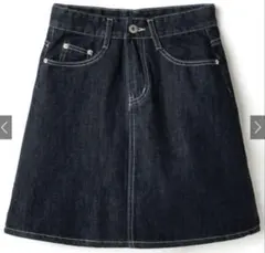 GRL タイトスカート デニム台形ミニスカート[at1817]