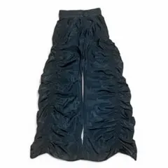 Y2K 00s 変形ワイドパンツ バギーパンツ 変形スラックス 韓国 ドレープ