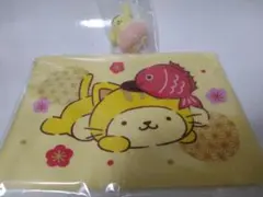 くるっとまわしてさんりおきゃらくたぁず　ポムポムプリンフラットポーチ　おまけ付き