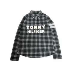 TOMMY HILFIGER チェック柄ポロシャツ　ゴルフシャツ　古着　8Ba